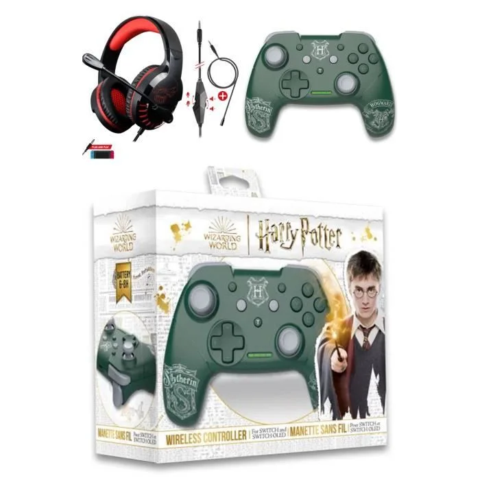 Freaks and Geeks Manette Switch Harry Potter Serpentard Vert