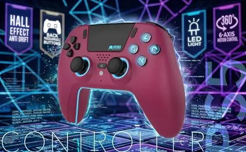 Manette Trade Invaders Cherry Red PS5 Bluetooth LED - vue 9