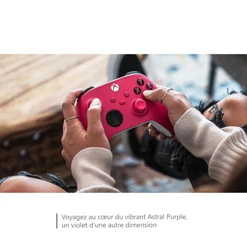 Manette Xbox Wireless Controller Microsoft Blanc Rose - vue 5