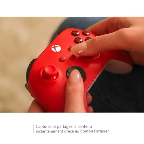 Microsoft Xbox Series X Controller Rouge - vue 5