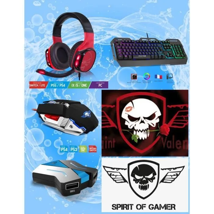 Spirit Of Gamer PRO-MK7 pack gamer multi-plateforme