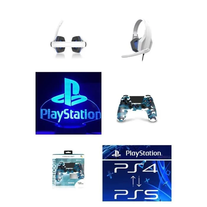 Under Control Pack manette Bluetooth camouflage + casque filaire