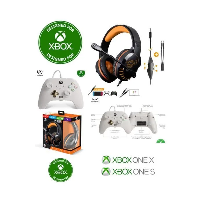 Spirit of Gamer Pack manette Xbox blanche + casque Gamer Pro H3