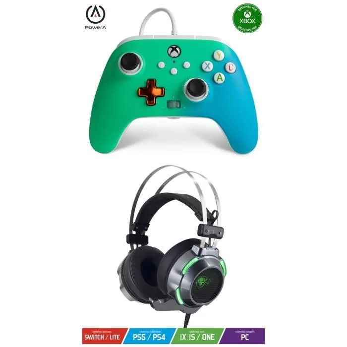 PowerA Enhanced Wired Controller Seafoam Fade