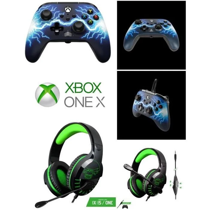 Spirit of Gamer Pack Manette Xbox One-S-X-PC + Casque H3 filaire