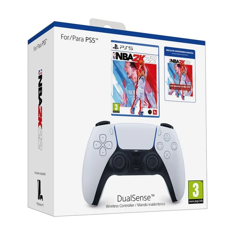 Pack Sony DualSense PS5 + NBA 2K22 Standard + Jumpstart