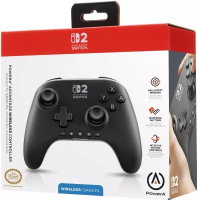 PowerA Advantage Wireless Controller Noir Nintendo Switch 2 - vue 1