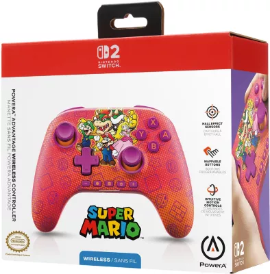 PowerA Advantage Wireless Controller Mario & Friends Switch 2 - vue 1