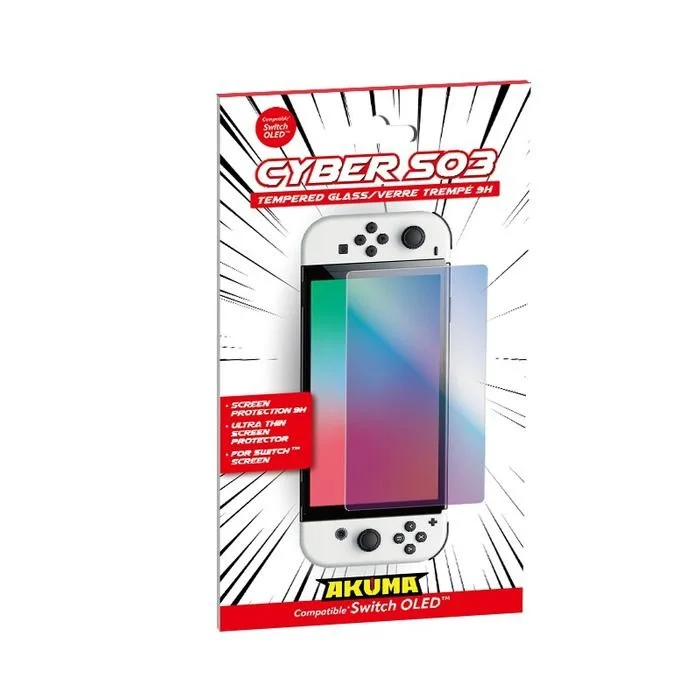 AKUMA Cyber S03 verre trempé 9H pour Nintendo Switch OLED
