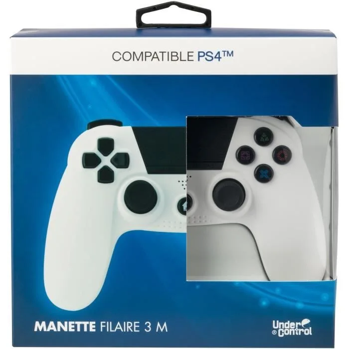 Under Control Proxima Plus Manette filaire PS4 3 m blanche
