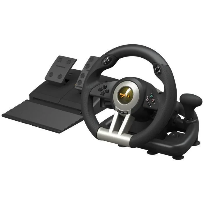 PXN V3IIIB Volant de Course 180° avec Pédales et Retour de Vibration