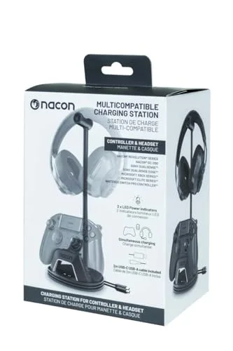 Nacon Station de charge pour casque et manette Noir