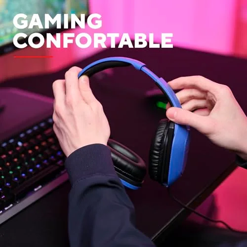 Trust GXT 418B Rayne Casque Gaming Léger pour PC Xbox PS4 PS5 Switch Mobile Transducteurs 50 mm Jack 3.5 mm Câble de 2 m - vue 7