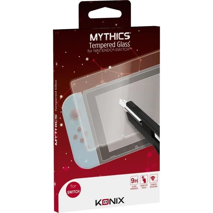 KONIX Verre Trempé 9H pour Nintendo Switch