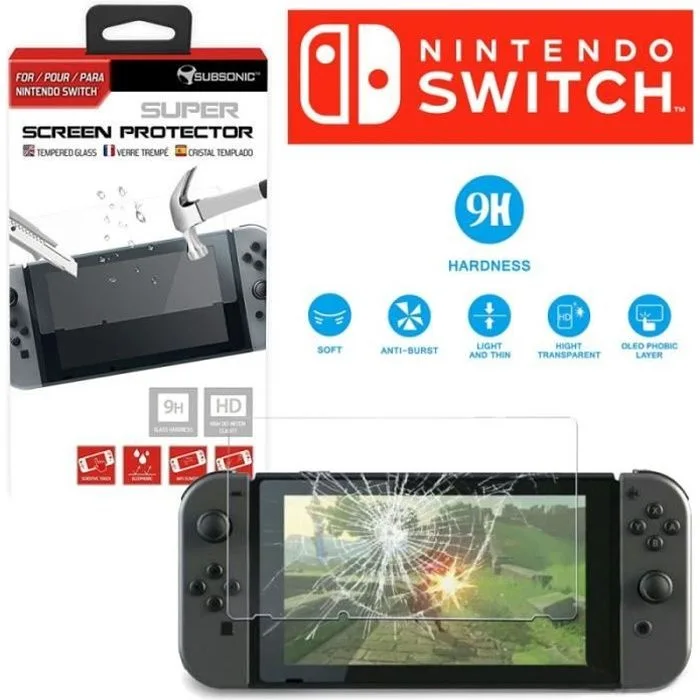 Subsonic Verre trempé Nintendo Switch 9H