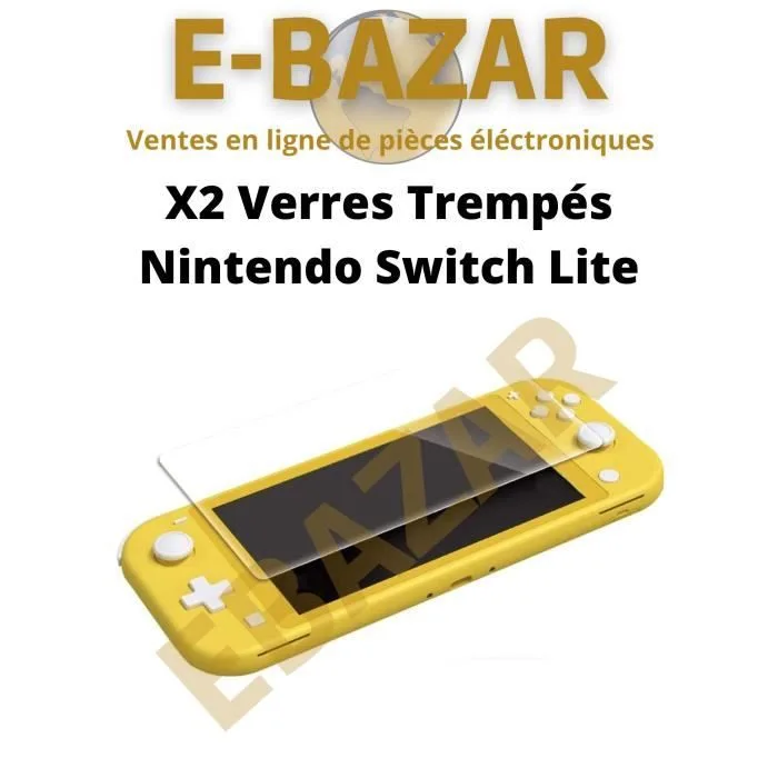 Nintendo Switch Lite verre trempé EBAZAR x2