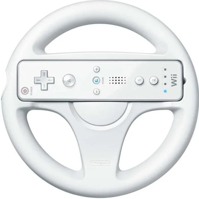 Nintendo Wii Wheel Mario Kart, blanc