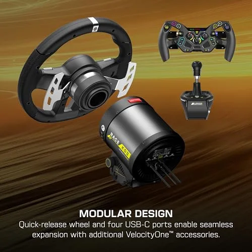 Volant de Course - TURTLE BEACH - VelocityOne Race KD3 - Retour de Force - Pédales en Aluminium - USB Type-C - vue 9