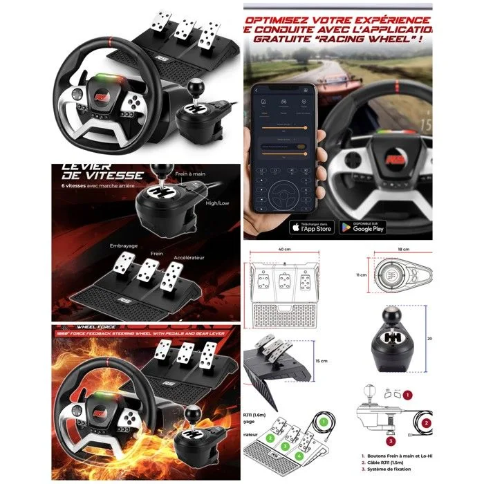 Spirit of Gamer Race Wheel Force 1080 RS