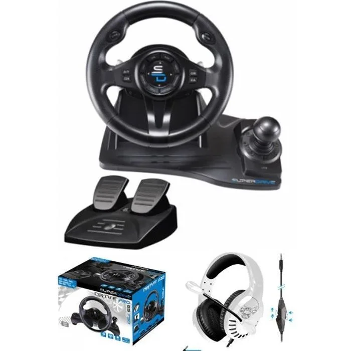 Subsonic Pro Race Pro GE 550 Volant Filaire PS4 Xbox PC
