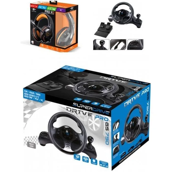 Subsonic Superdrive SV450 Volant Racing PS4 Switch Xbox PC