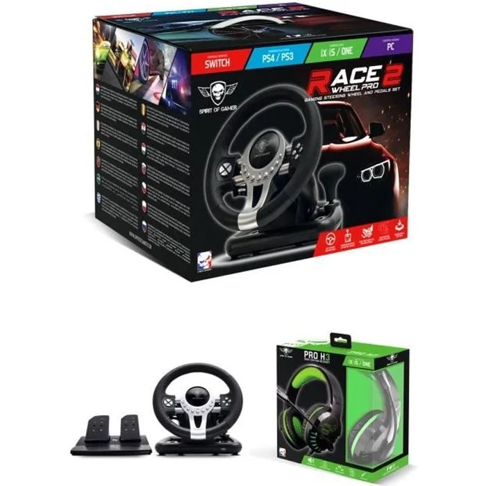 Subsonic Volant PRO Race Pro SV200 filaire 180°