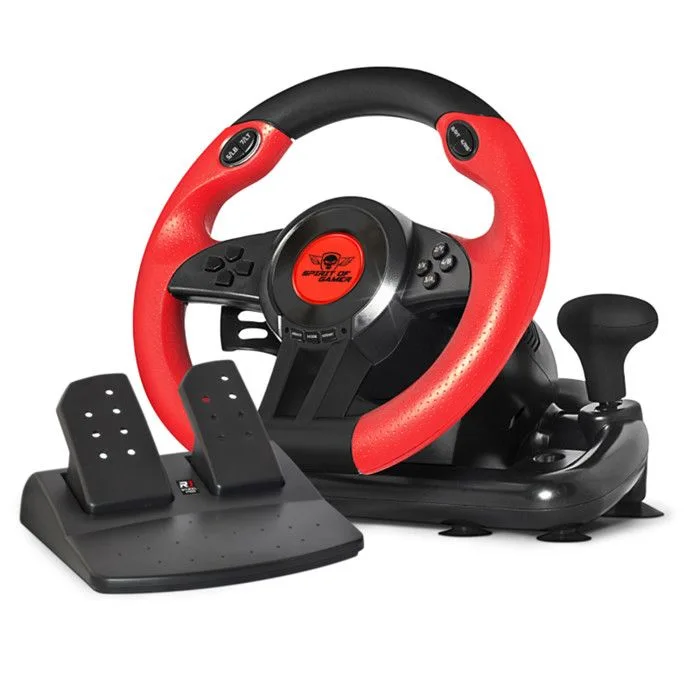 Spirit of Gamer Race Wheel Pro 1 Volant + Pédalier PC USB