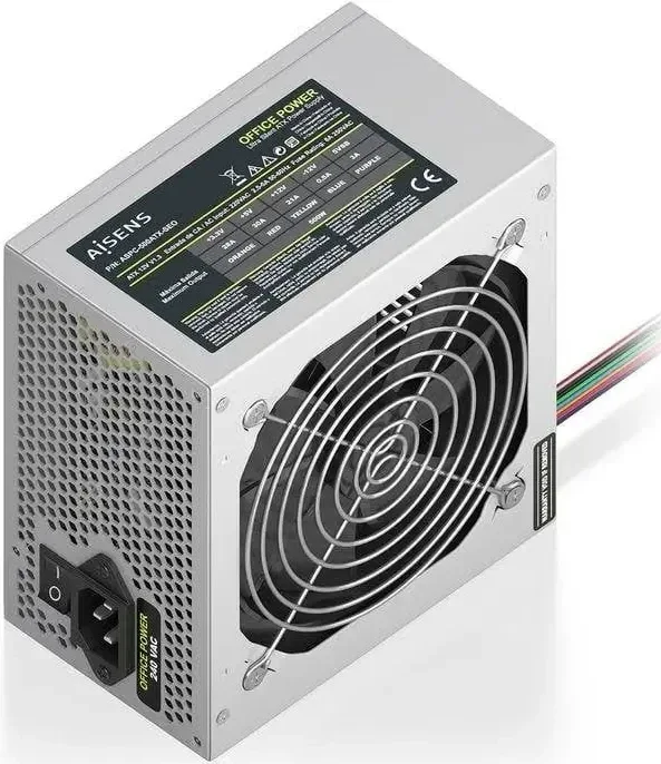 Fuente de Alimentación Aisens ASPC-500ATX-SEO 500W ATX 2.0 protections ventilateur 120 mm - alimentation vue principale