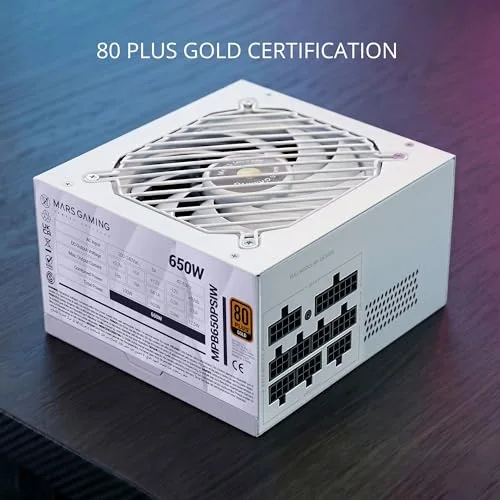 Alimentation PC - MARS GAMING - MPB650PSI - 650W - 80 PLUS Gold - ATX 3.1 PCIe 5.1 - vue 3