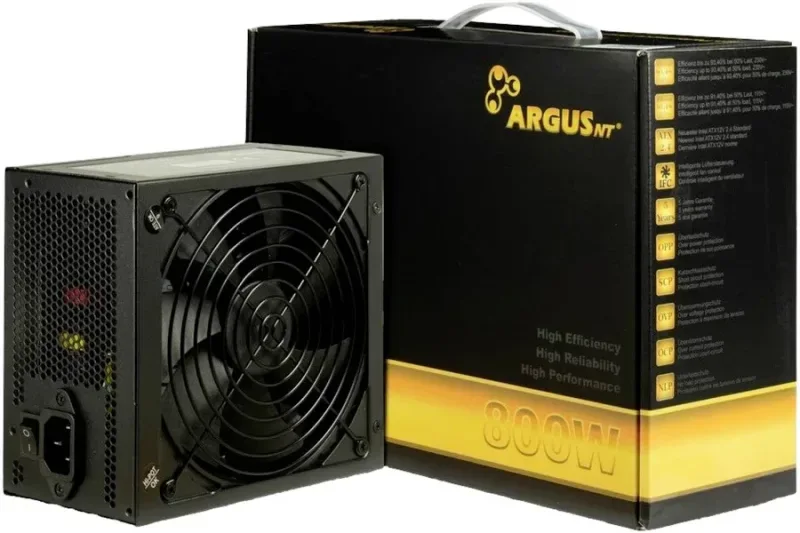 ArgusNT GPS-800 unité d''alimentation d''énergie 20+4 pin ATX ATX Noir alimentation 800 watt - alimentation vue principale