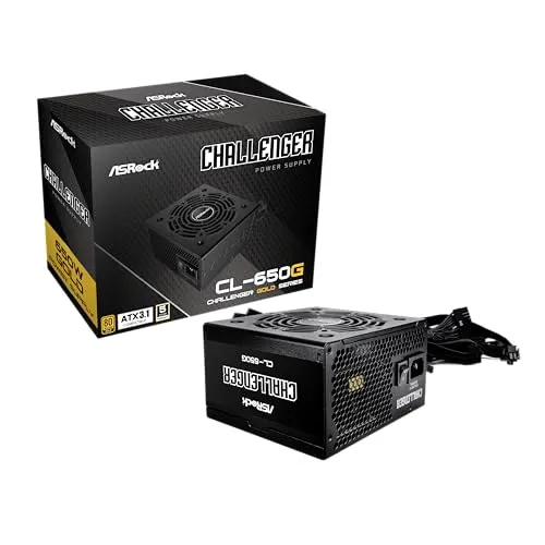 Fuente de Alimentación Asrock Challenger CL-650G 650W 80+ Gold Protections avancées - alimentation vue principale