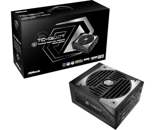 Alimentation Asrock 1300 W, certification 80 PLUS Titanium, protection complète Taichi TC-1300T - alimentation vue principale