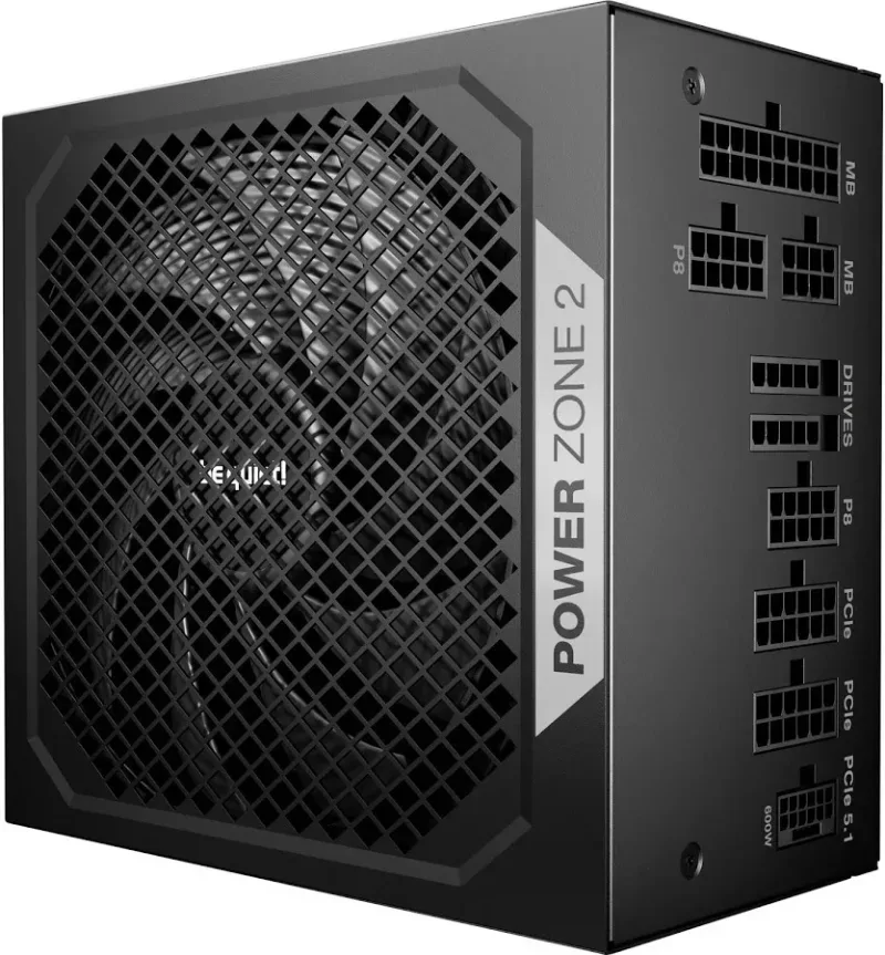 Alimentation PC modulaire Be Quiet Power Zone 2 RGB 1000W 80 PLUS Platinum Noir - alimentation vue principale