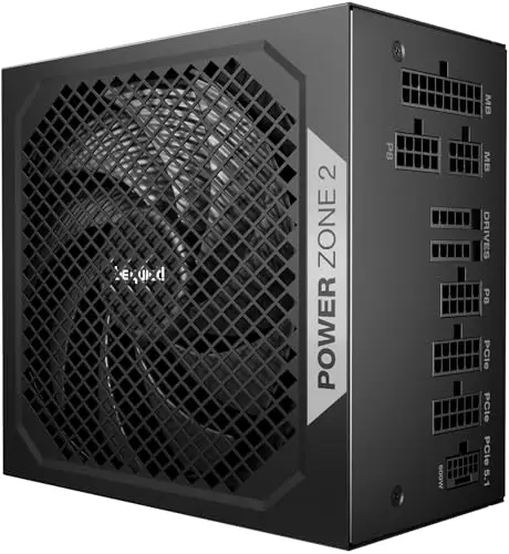 Alimentation PC modulaire Be Quiet Power Zone 2 RGB 850W 80 PLUS Platinum Noir - alimentation vue principale