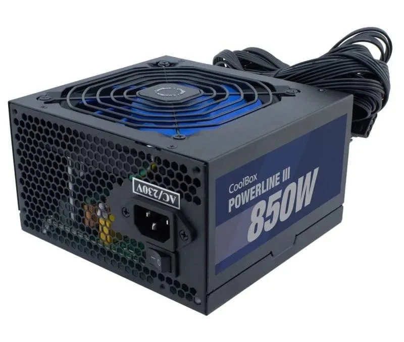 Alimentation électrique Coolbox Powerline 3 850 850w Efficacité 85% - alimentation vue principale