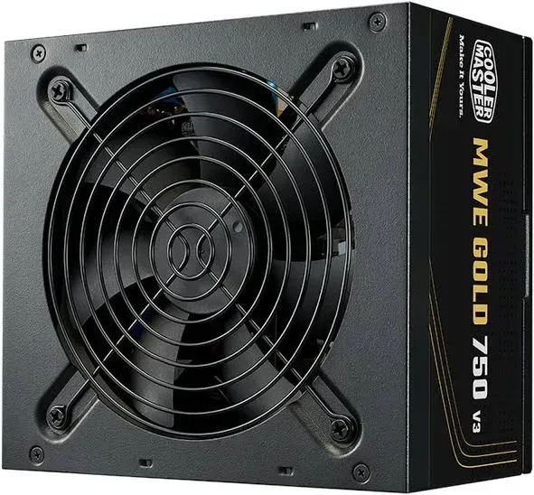 Alimentation PC non modulaire Cooler Master MWE V3 750W 80 PLUS Gold noir - alimentation vue principale