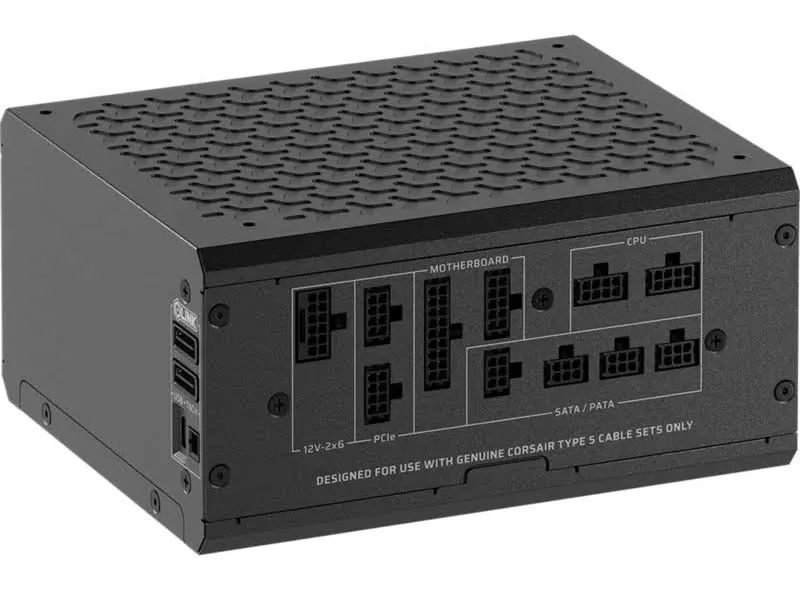 Corsair ATX 1000W - 80+ Platinum - HX1000i SHIFT - alimentation vue principale