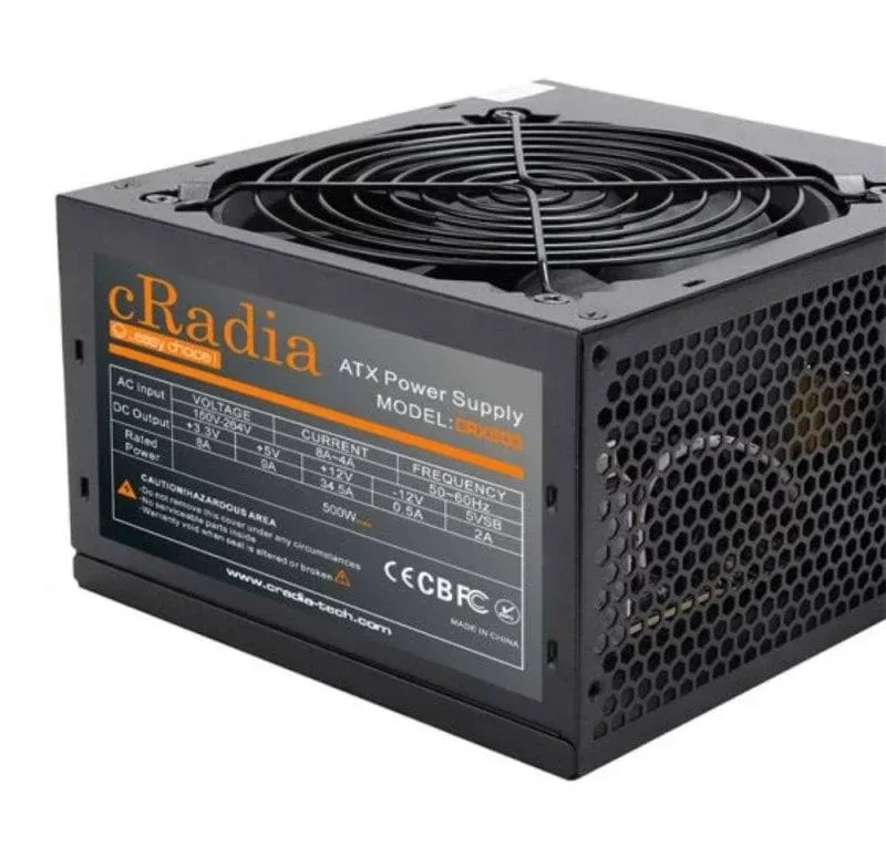Alimentation Cradia Cronus Silent ATX 500W - alimentation vue principale