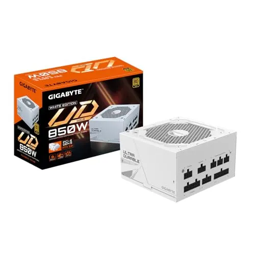 Gigabyte UD850GM PG5 850W 80 Plus Gold entièrement modulaire blanc - alimentation vue principale