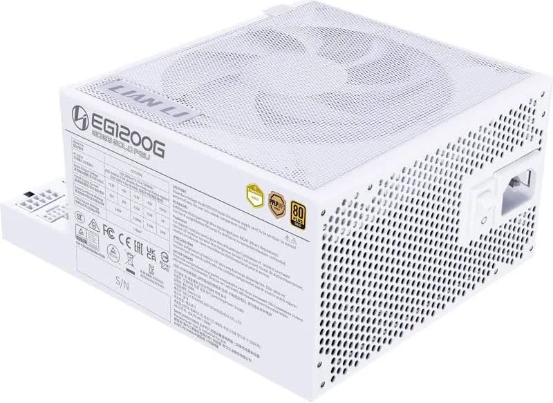 Lian Li EG1200G unité d'alimentation d'énergie 1200 W 24-pin ATX SFX Blanc - image 2