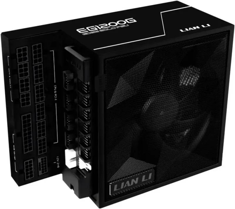 Lian Li EG1200G unité d'alimentation d'énergie 1200 W 24-pin ATX 3.1 Noir - alimentation vue principale