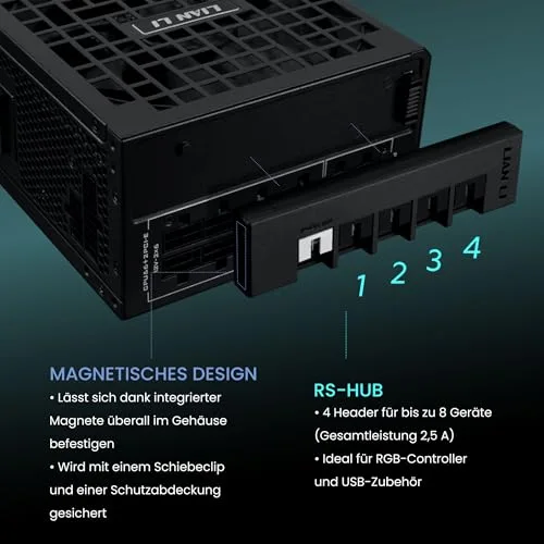 Lian-Li RS1000G 1000W 80+ Gold full modulaire blanc - vue 6