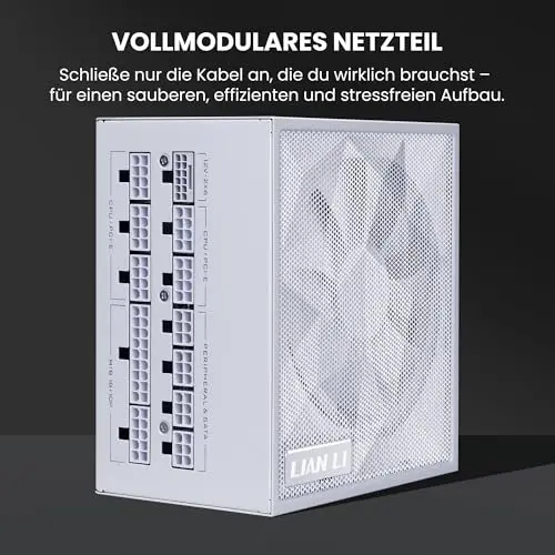 Lian Li SX Platinum 1200W 80+ Platinum modulaire blanche - vue 2