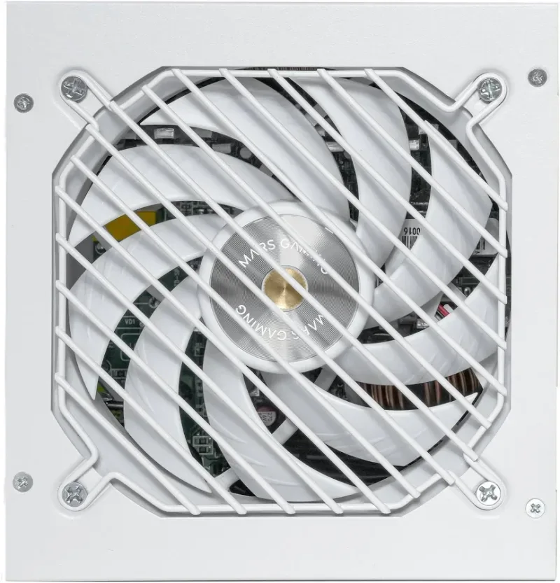 Alimentation PC ATX Mars Gaming MPB1000SI 1000 W, garantie 7 ans, 80Plus Gold, 90 % blanc - alimentation vue principale