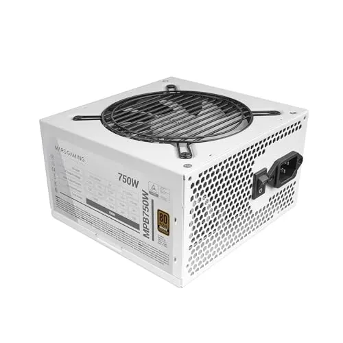 Mars Gaming MPB750 750W 80 Plus Bronze Blanc - alimentation vue principale