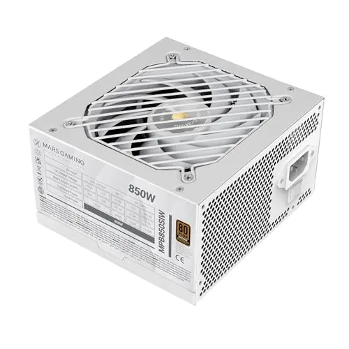 Alimentation Mars Gaming Mpb850si ATX 850w Garantie 7 ans 80plus Bronze 90% Blanc - alimentation vue principale