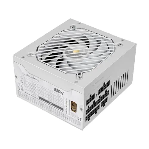 Alimentation modulaire ATX Mars Gaming Mpb850sim 850 W 80 Plus Bronze Blanc - alimentation vue principale