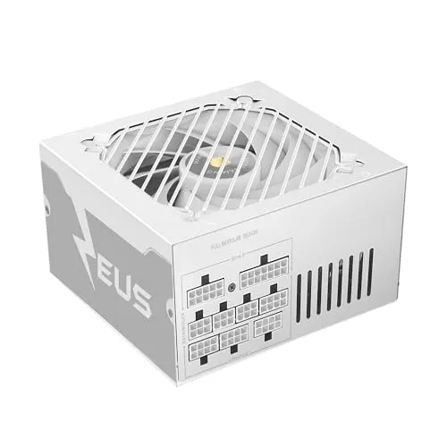 Alimentation modulaire ATX Mars Gaming Mpze750sim 750 W, garantie 10 ans, 80plus, argent et blanc - alimentation vue principale