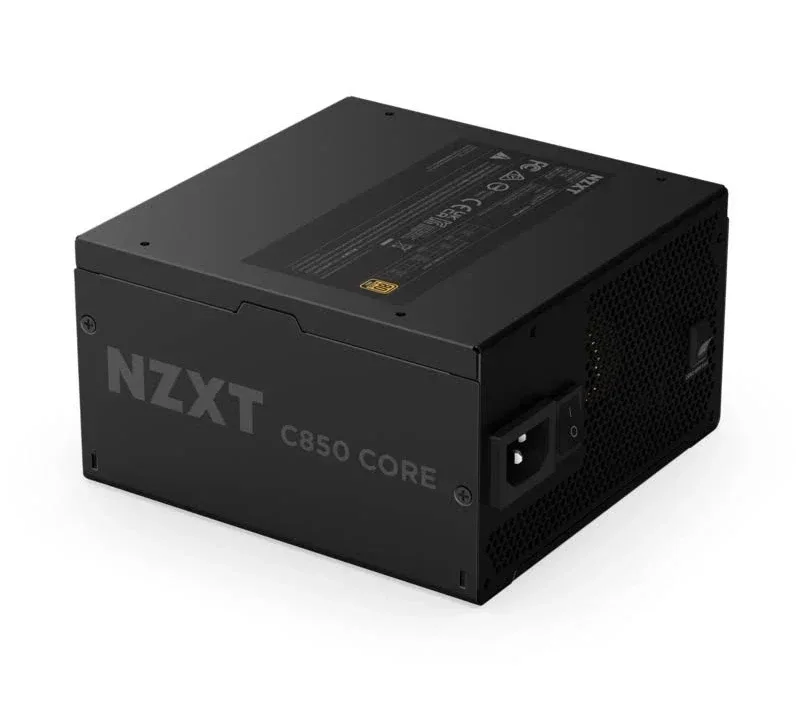NZXT ATX 850W - 80+ Gold - C850 Gold Core Noir - alimentation vue principale