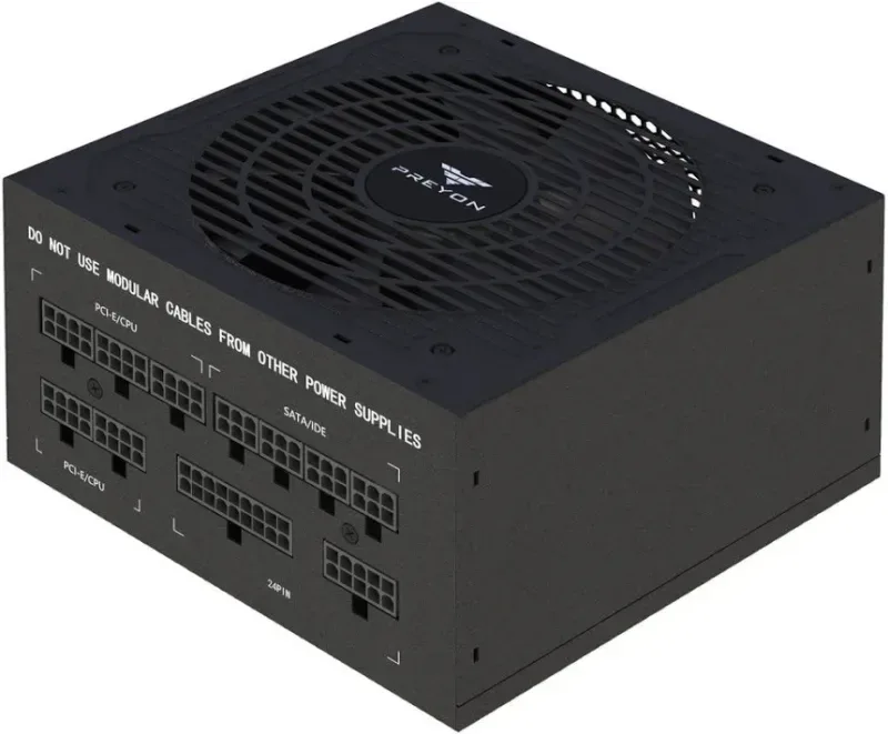 Alimentation PREYON 750W 80 PLUS Bronze Eagle Power entièrement modulaire ventilateur 120 mm FDB - alimentation vue principale